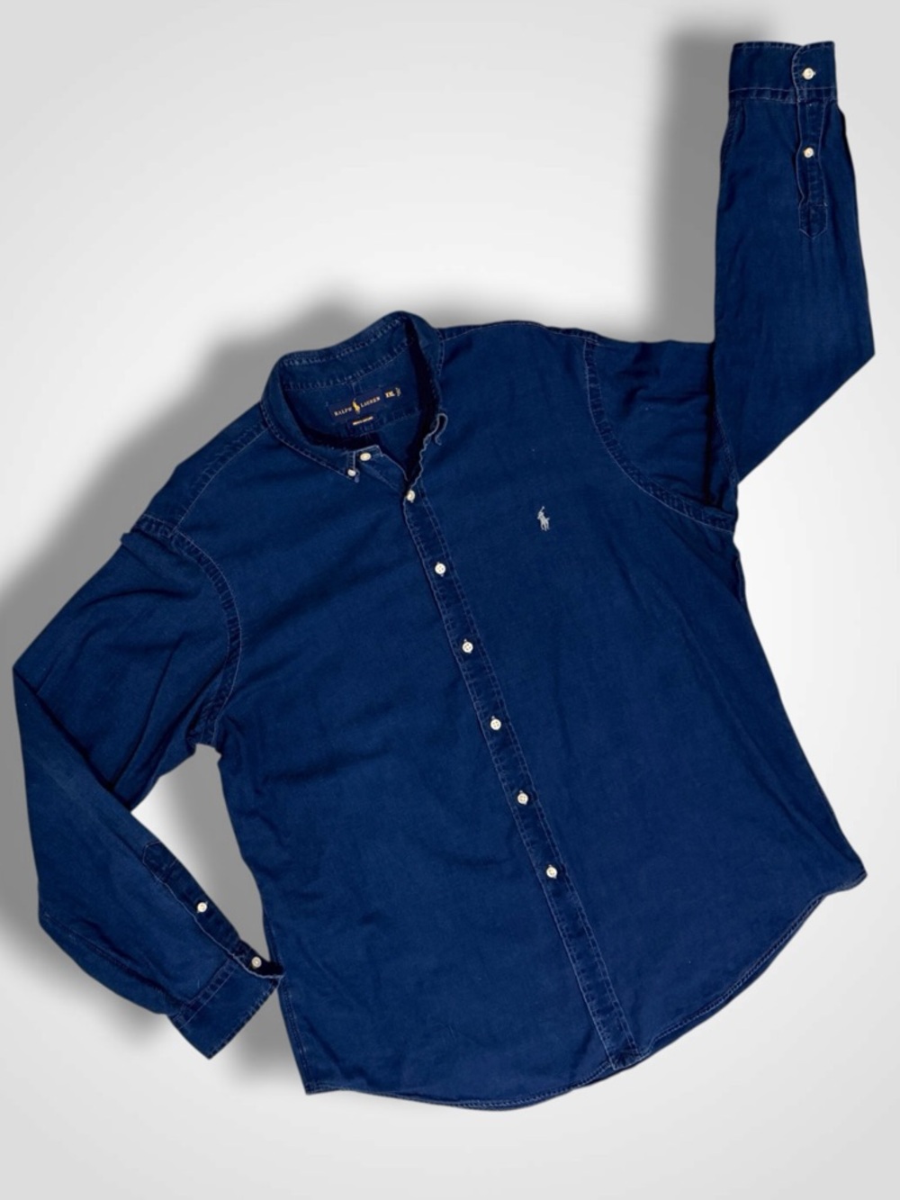 Ralph Lauren Indigo Oxford Shirt Men’s XXL Blue Button Down Pony Logo ClassicFit